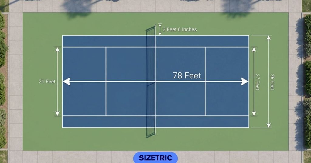 A Regulation Tennis Court