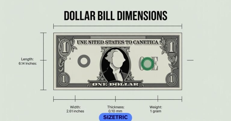 Dollar Bill Dimensions