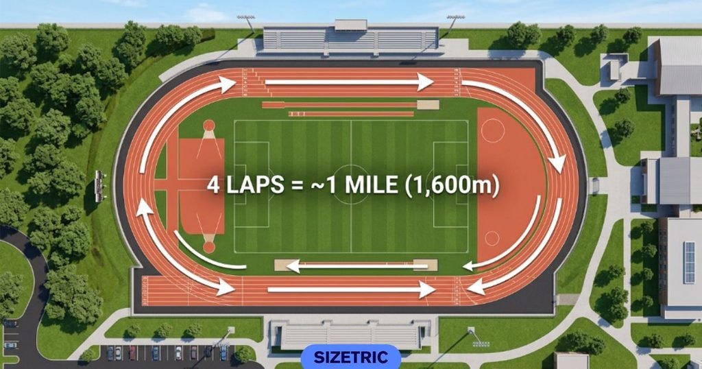 Four Laps of a Running Track