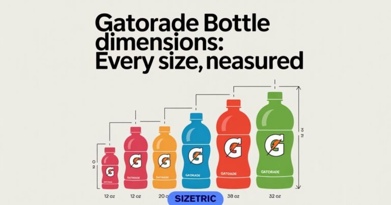 Gatorade Bottle Dimensions