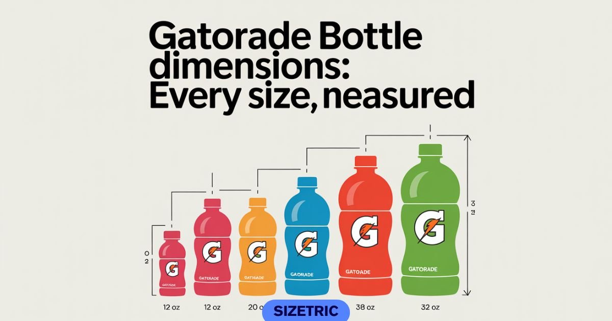 Gatorade Bottle Dimensions
