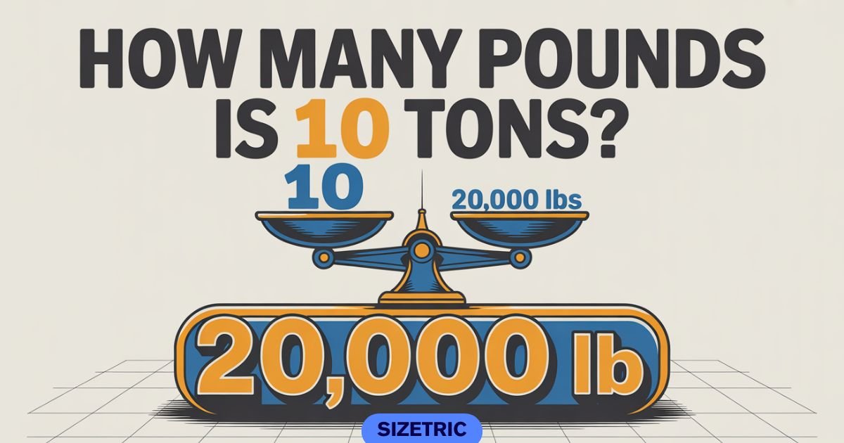 How Many Pounds Is 10 Tons
