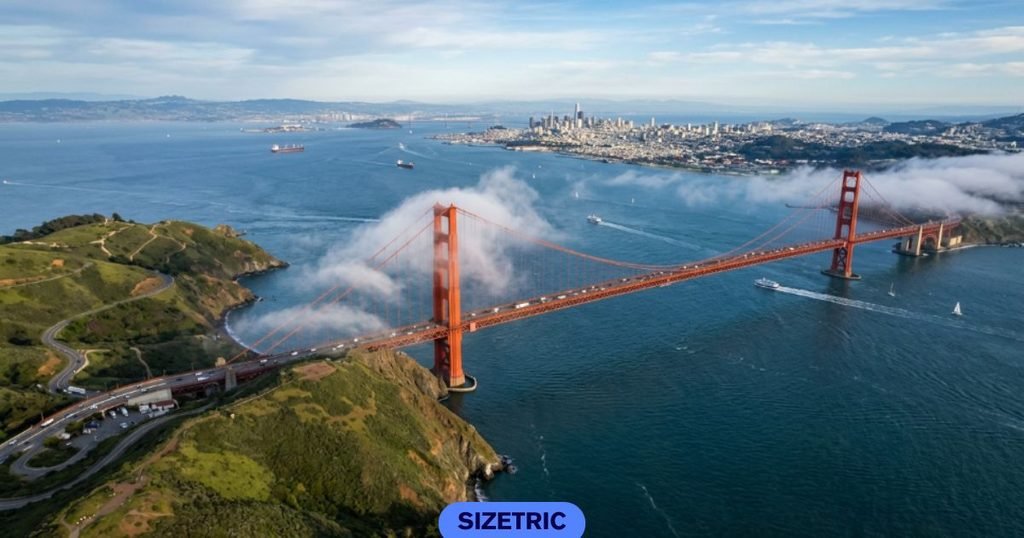 Roughly Six Golden Gate Bridges