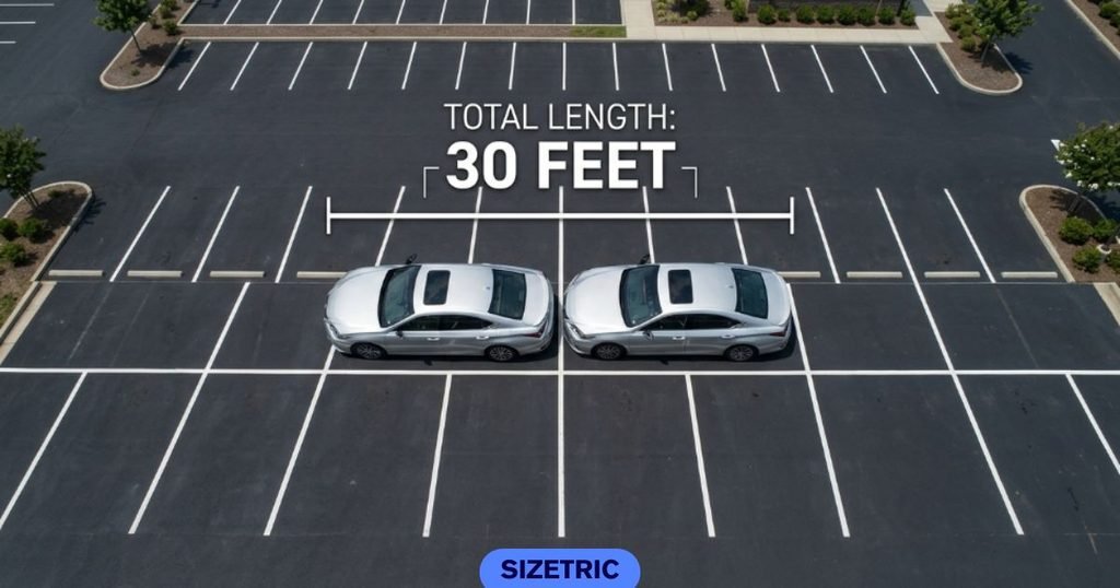 Two Mid-Size Cars, Bumper to Bumper