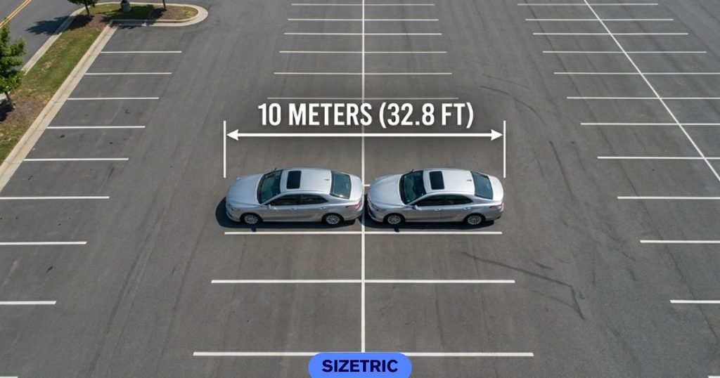 Two Mid-Size Cars, End to End